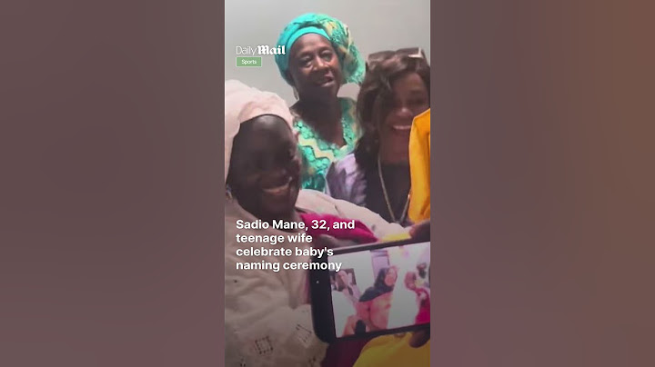 Sadio Mane and his teenage wife Aisha Tamba have held a 'baptism' ceremony for their newborn