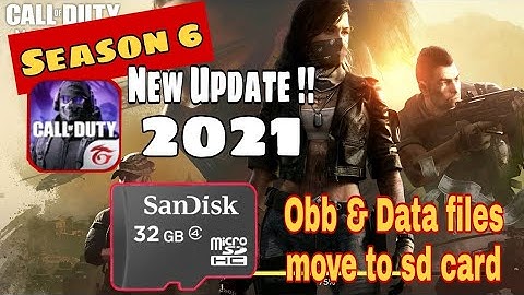 SEASON 6: CALL OF DUTY OBB & DATA MOVE TO SD CARD 2021 | Low Internal storage Saved | New Update