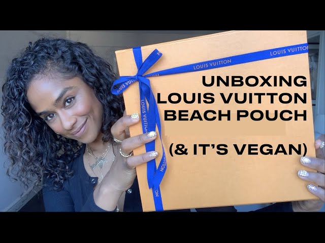 My First (& Probably Last) Unboxing Video: The (Vegan) Louis Vuitton Beach  Pouch 