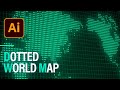 ドット風の世界地図を作成するIllustratorスピードアート！