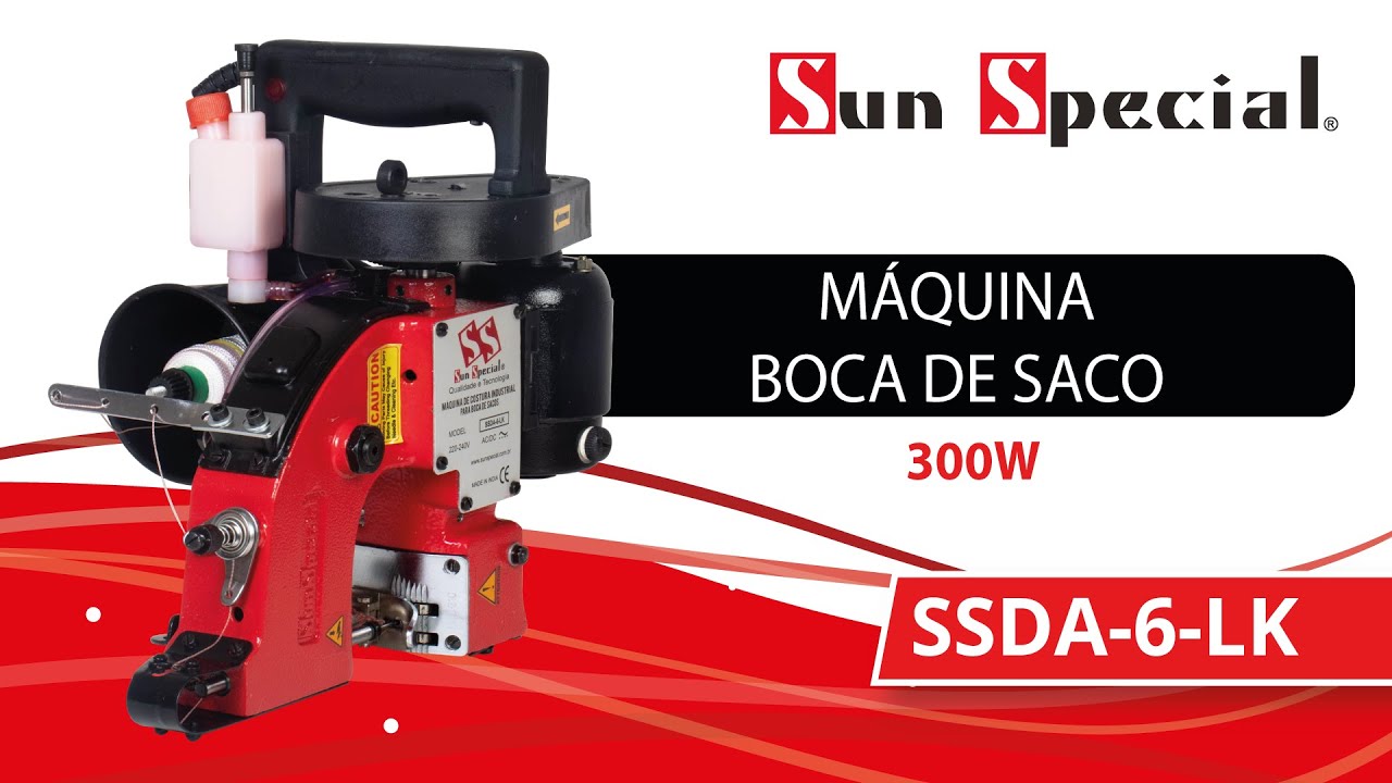 Máquina Boca de Saco SSDA-6-LK Sun Special