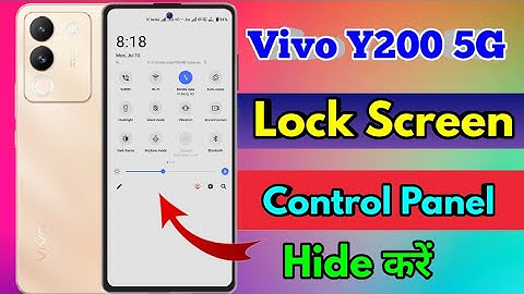vivo y200 5g lock screen notification panel hide, vivo y200 5g notification bar off