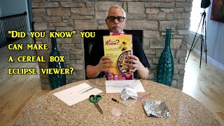 Make a cereal box eclipse viewer