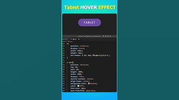 TABLET Button HOVER EFFECT Using HTML & CSS