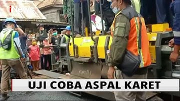 Uji Coba Aspal Karet Berbahan Latex di Musi Banyuasin, Sumatra Selatan - iNews Pagi 04/11