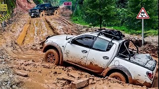 Dangerous Car Accident on The Forest Road | Driving Through Very Dangerous Small Roads