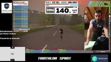 Entraînement vélo sur zwift pour améliorer son pédalage Vélocité #1