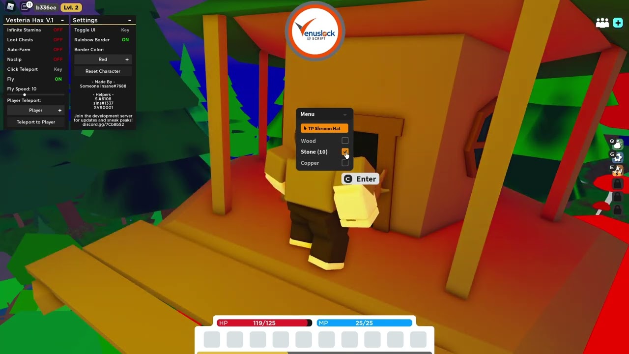 Vesteria Script GUI Roblox 2022 New Update Fly And Speed Walk 