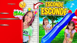 esconde esconde nas cores sorteadas ft laurinha e Helena jessica e familia