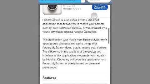 How to get a IOS 6 screen recorder (no jailbreak)