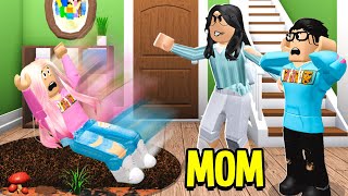 My Boyfriend's MEAN MOM Trapped Me.. I Had To Escape! (Roblox Bloxburg)