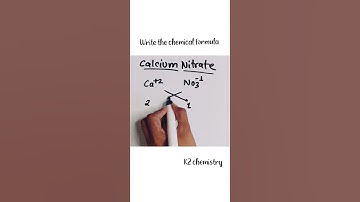 write the chemical formula for calcium nitrate l calcium nitrate formula l chemistry  l