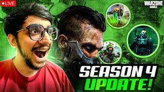 🔴LIVE - the BIGGEST UPDATE in Warzone Mobile is OUT!! | SEASON 4 Call Of Duty (India) : Wiggle7FTW