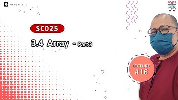 SC025 21/22 Lecture #16 - 3.4 Array