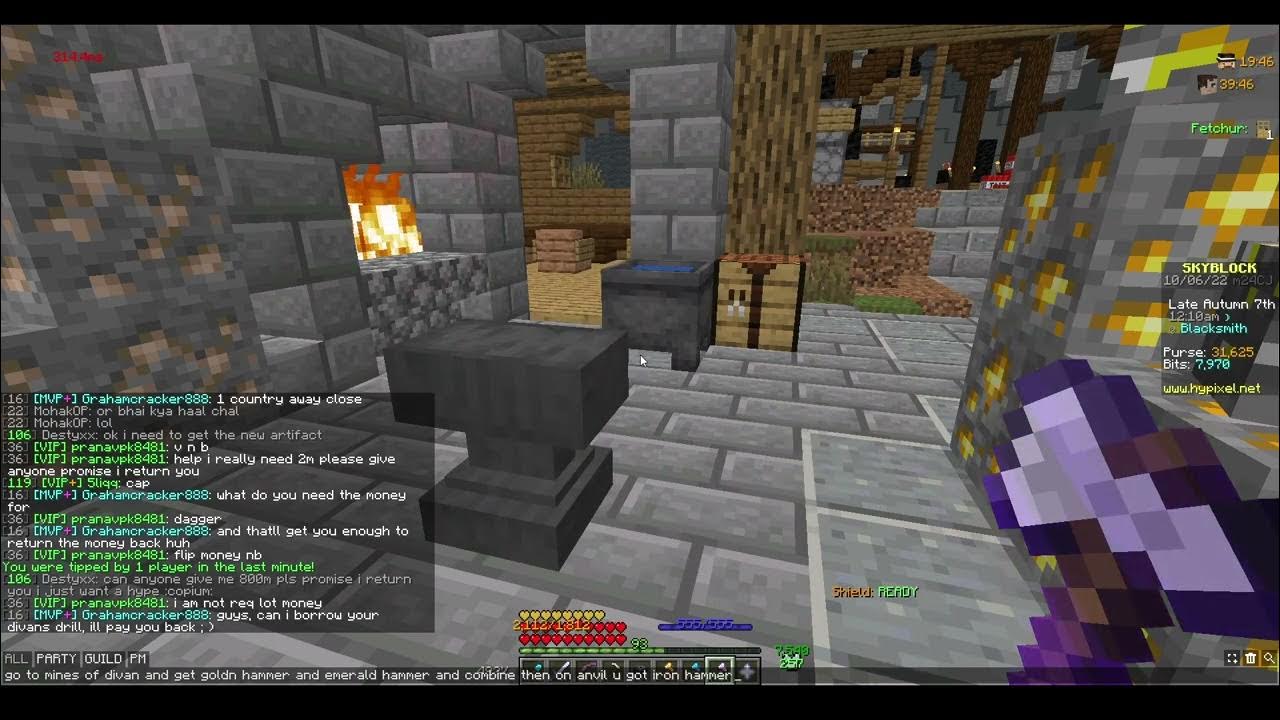 How to get Scavenged Iron Hammer Hypixel Skyblock YouTube