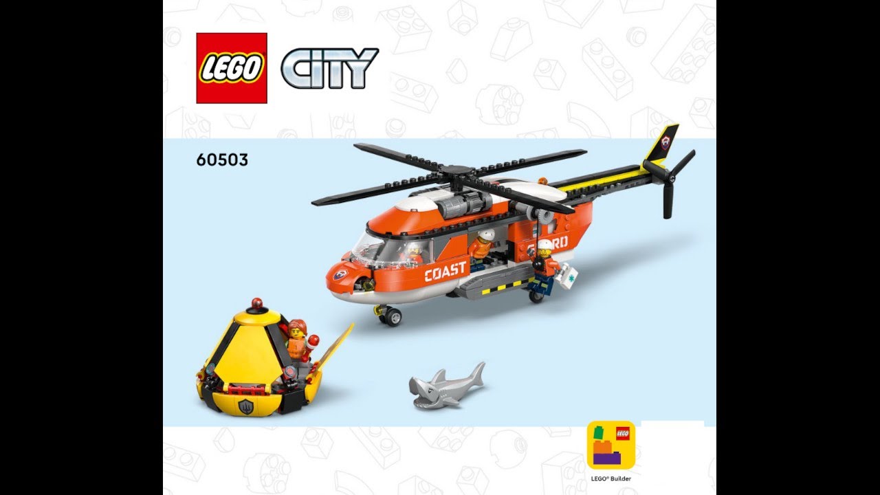 LEGO 60503 Instructions | City | Coast Guard Helicopter | Coast