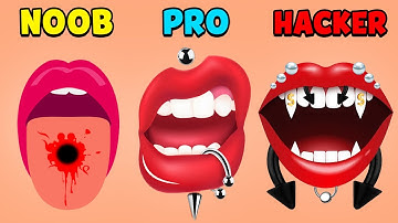 NOOB vs PRO vs HACKER - Piercing Parlor