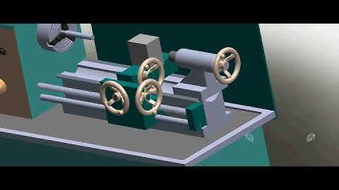 Lathe Machine design in Solidworks