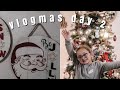 vlogmas day 2! (tree decorating + hot chocolate)