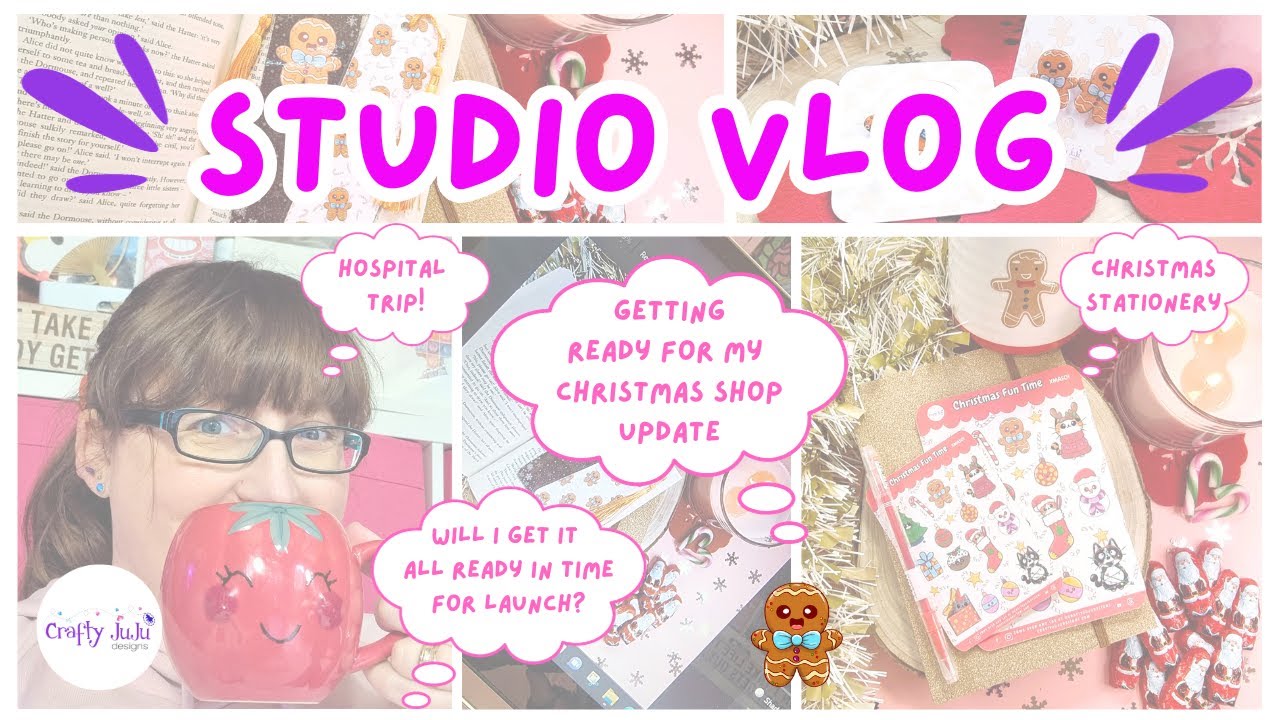 STUDIO VLOG 21 Getting Ready For My Christmas Shop Update 🎄Come Follow ...
