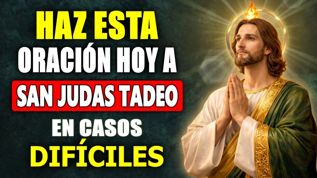🙏 ORACIÓN PODEROSA A SAN JUDAS TADEO Para Casos Difíciles e Imposibles (Hazla HOY)