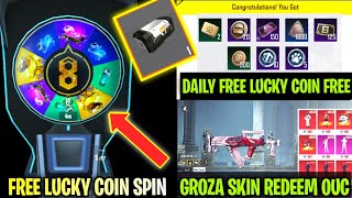 🔥Daily Free Lucky Coin Advance Crate | 4.3 Lucky Spin Redeem GROZA 0-UC | Bgmi Next Prize Path Offer screenshot 4