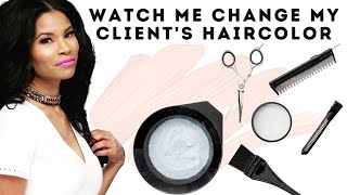 How I Touched Up My Client’s Haircolor