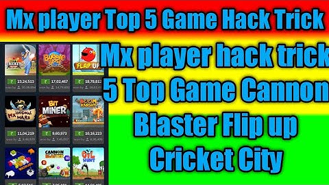 Mx player Game Hack Trick ||Top 5 Game Hack Trick || 2021