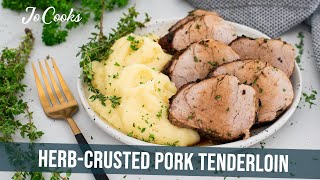 Herb Crusted Pork Tenderloin | JoCooks.com