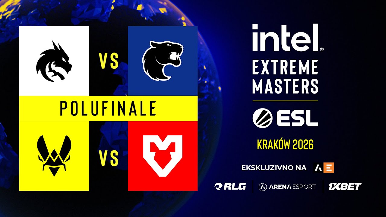 ESL IEM KRAKOW 2026 - POLUFINALE - Team Spirit vs FURIA | Team Vitality vs MOUZ
