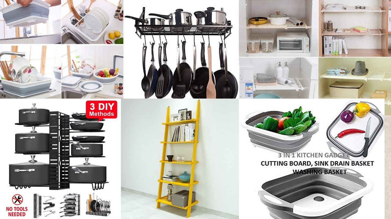 space saving kitchen and home organizers/Kitchen storage shelves/Corner rack/Cabinet shelf organizer