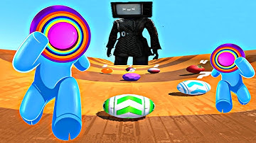 Sky Rolling Ball 3D Gameplay Speedrun - Layer Man. Satisfying Mobile Games