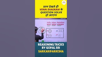 Reasoning Venn Diagram Tricks | Venn Diagram Reasoning | Logical Venn Diagram Short Trick in Hindi