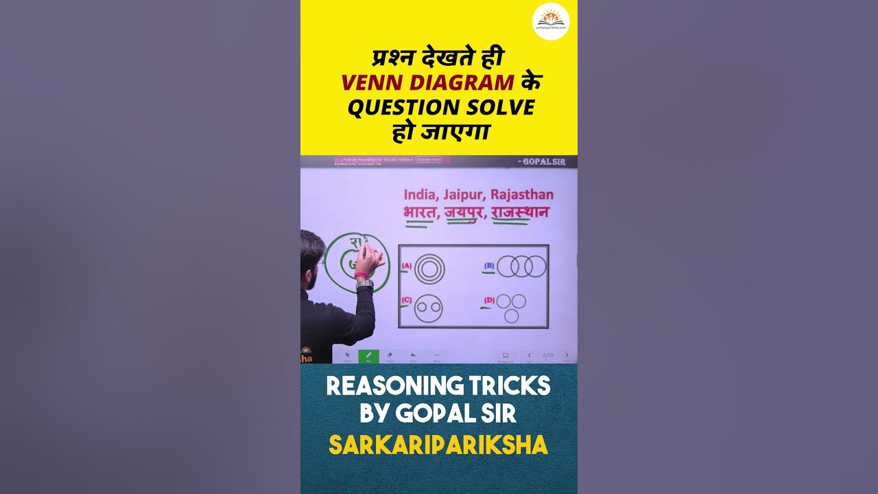 Reasoning Venn Diagram Tricks | Venn Diagram Reasoning | Logical Venn
