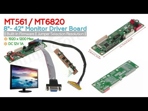 MT6820 MT561 Universal LCD Driver Board || Assembly Monitors VGA Driver Board