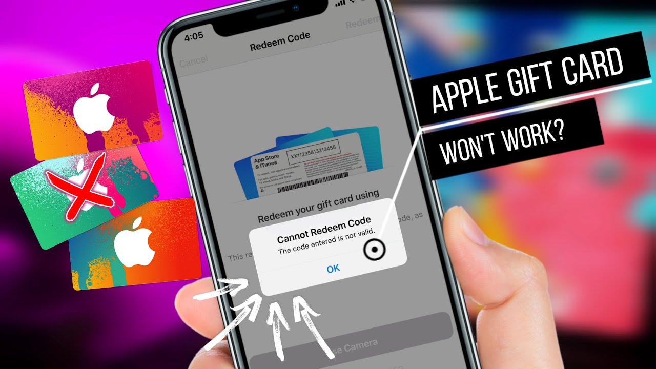 Apple Gift Card Errors and How To Fix Them - 2023 - Cardtonic