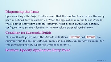 Resolving WinMain Errors in Unicode MFC Applications Built with CMake and Ninja