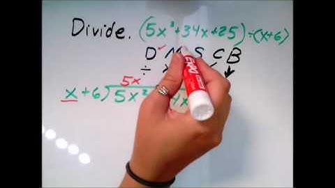 Polynomial long division, problem type 1