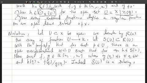 Lec 13. Regular Functions on Affine Varieties