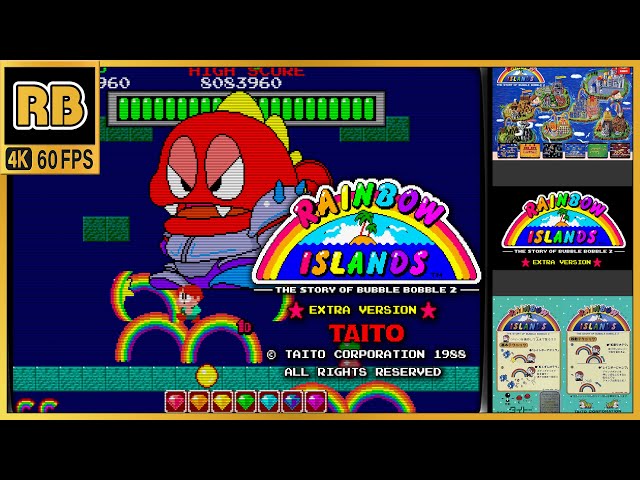 1988 [RB 4K 60fps] レインボーアイランド EXTRA VER. / Rainbow