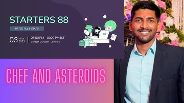 Codechef Starters 88 solution l chef and asteroids I Hindi