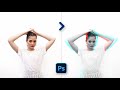 How To Make Glicth RGB Effect In Photoshop | RGB Splitting Effect | Color Split Effect | Photoshop