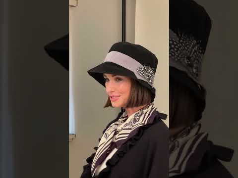 Feather Trim Hat
