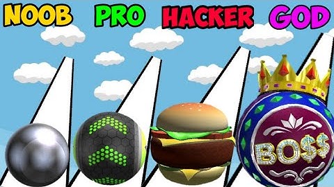 NOOB vs PRO vs HACKER vs GOD in Going Balls