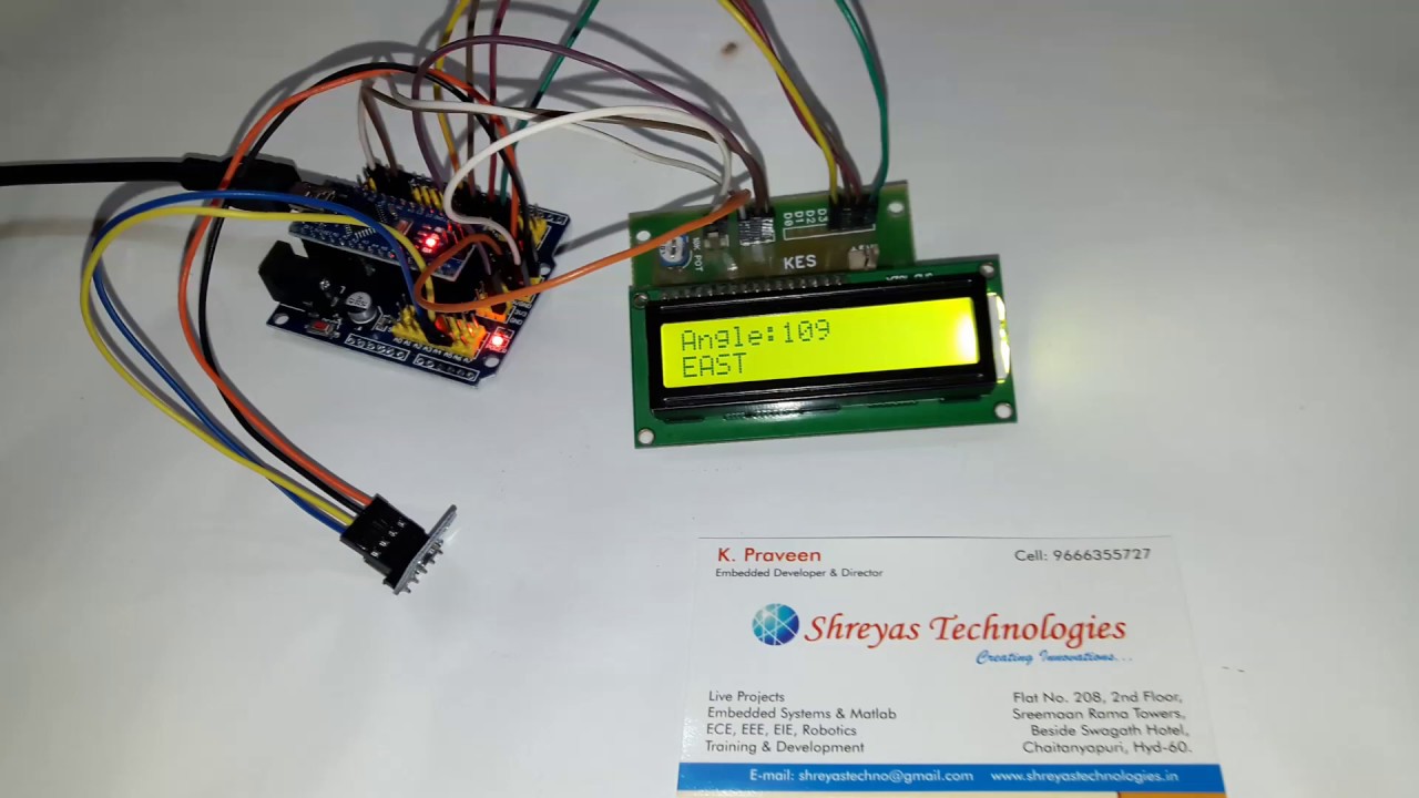 Digital Compass Meter using Arduino YouTube