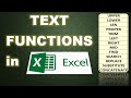 Basic Text Functions in Excel || Ms Excel