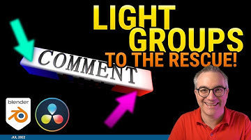 Relight 3D Animation in Video Editor? Light Groups to the rescue! Blender + DaVinci Resolve