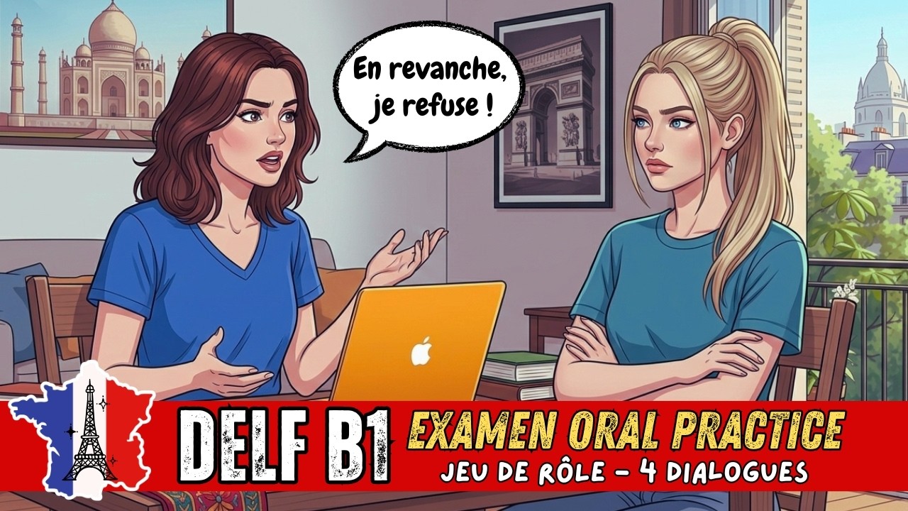 DELF B1 | PRODUCTION ORALE | Roleplay Dialogues Practice