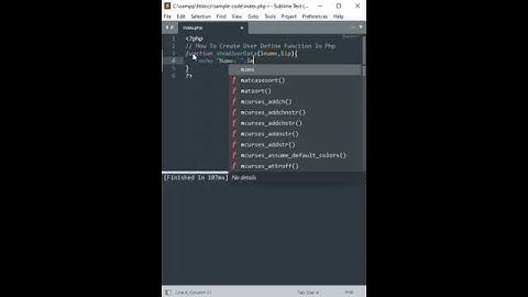 Create Your Own Function In Php
