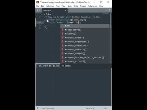 Create Your Own Function In Php #shorts #coding #php
